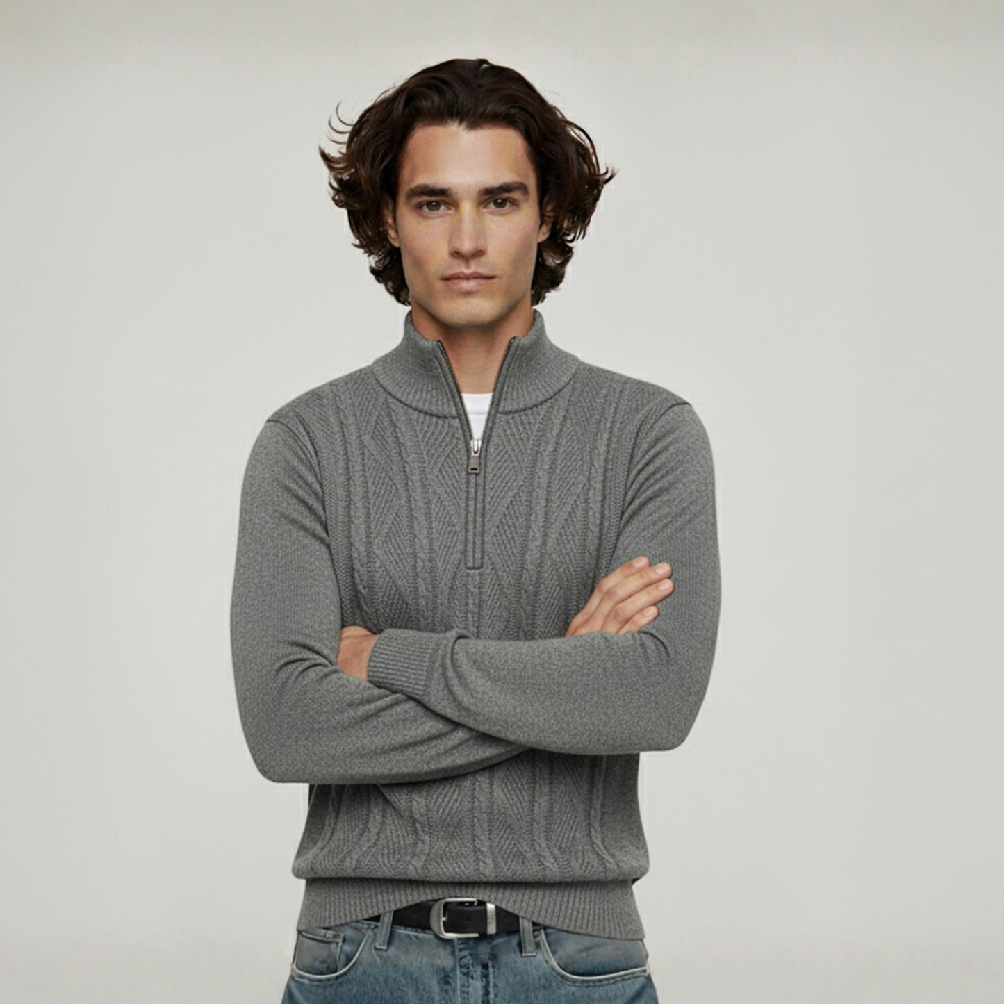 Château Blanc™ Woolen Quarter Zip