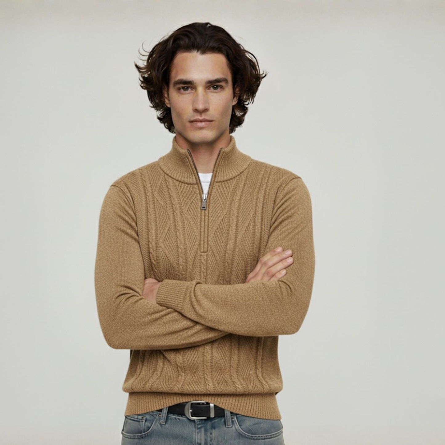 Château Blanc™ Woolen Quarter Zip